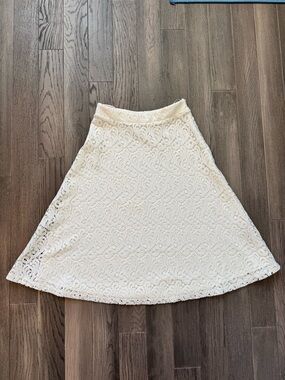 Massimo Dutti like NEW Midi Skirt Lace Aline US6